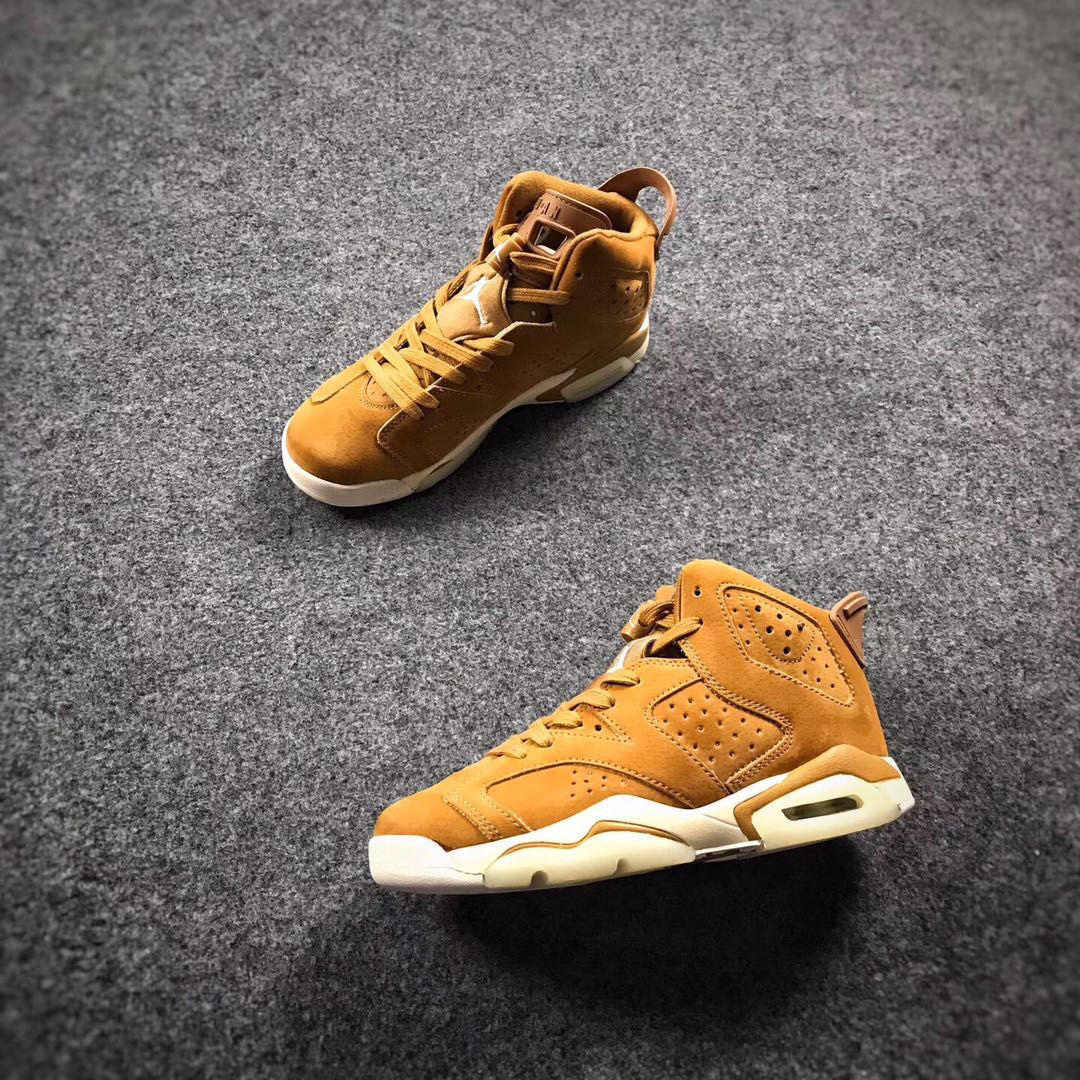 2017 2017 New Jordan 6 Wheat White Shoes